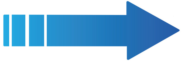 Wall Mural - 3d blue arrow left direction icon on a transparent background, arrow icon illustration vector for yo