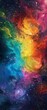 Spray paint art, Milky Way galaxy center, wide shot, vibrant hues, 