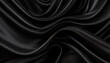 Black gray satin dark fabric texture shiny abstract silk cloth background with patterns soft waves blur beautiful.