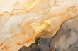 beige abstract watercolor background with golden streaks