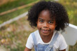 © Art_Photo - Portrait happy african american cute girl smiling face looking at camera at home, kid, child, young adorable, student, elementary school and education concept