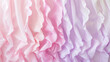 A pastel colors white pink and purple satin fabric stripe curtain hanging as a backdrop, feminine abstract background.