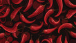 Dark Red vector background with spicy peppers.