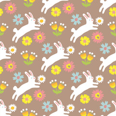 Sticker - easter seamless pattern-15