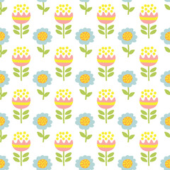 Wall Mural - floral seamless pattern-18