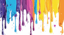 Digital Illustration Of Drip In Colour Background 