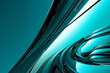 Background featuring a sleek metal structure with a shiny cyan finish, abstract , background