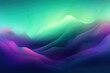 Abstract purple and green gradient background with blur effect, northern lights. Minimal gradient texture for banner design. Vector illustration
