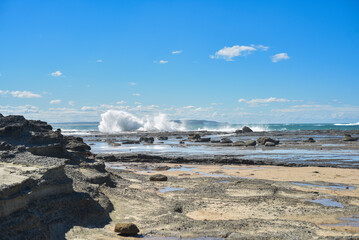 Poster - Wild surf at Norah Heads, NSW