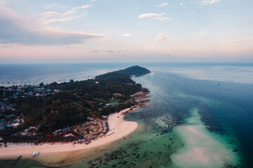 Wall Mural - Island in the early morning before the rain