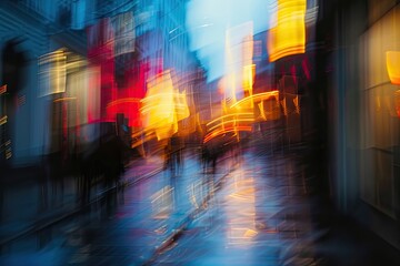 Canvas Print - Defocused Backgrounds Blurred Motion Abstract