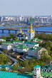 View to Kyiv skyline and the Pechersk Lavra from the Bell Tower 
