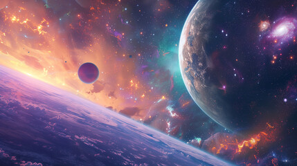 Wall Mural - planet in space