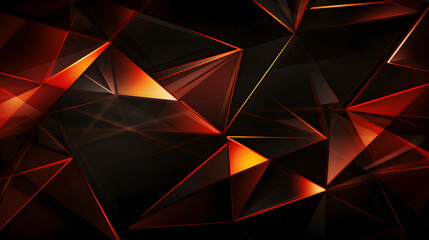 
Digital amber light beam linear abstract graphic poster web page PPT background
