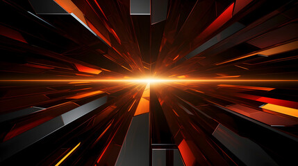 
Digital amber light beam linear abstract graphic poster web page PPT background
