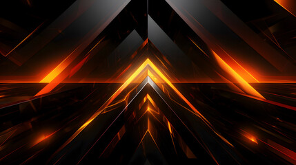 Wall Mural - digital amber light beam linear abstract graphic poster web page ppt background