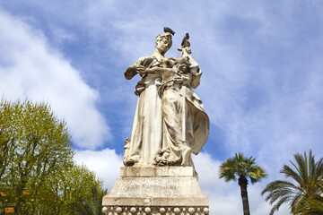 Wall Mural -  Statue of the Attachment in Menton to France