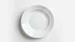 Empty ceramic plate. Generative AI