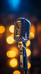 Wall Mural - Microphone illustration