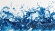 Water splash and bubbles. Generative AI