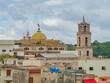 Water tanks on the roof of an old building in the center of Havana, Cuba