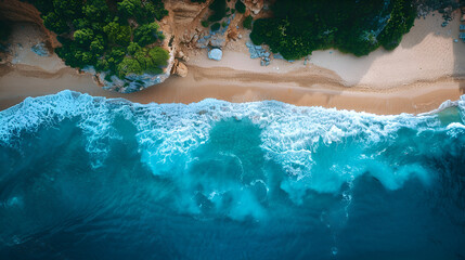 Wall Mural - blue beach