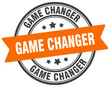 game changer stamp. game changer label on transparent background. round sign