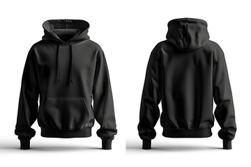 Wall Mural - a sleek and cozy hoodie in a classic black color, featuring a comfortable and roomy fit.