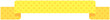 Vector illustration of Simple ribbon with dot pattern 1 (yellow)