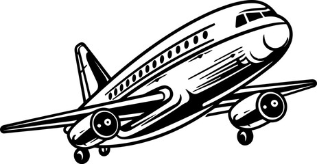 Canvas Print - Doodle Glide Whimsical Aircraft Illustration Whimsical Wings Sketchy Airplane Logo