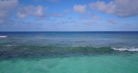 Mesmerizing view of a beautiful seascape under a cloudy sky