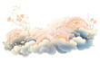 PNG Auspicious cloud backgrounds pattern flower. AI generated Image by rawpixel.
