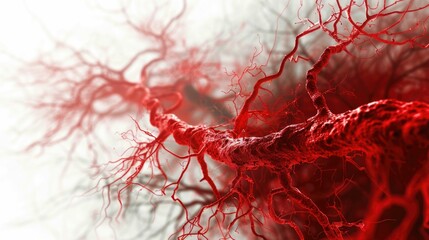 Detailed Visualization of Hypertension s Effects on the Intricate Blood Vessel Network Highlighting the Importance of Regular Health Checks