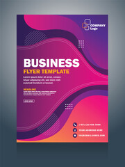 Wall Mural - Poster design business template