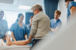 © Jacob Lund - Senior health practitioner training medical students using a patient simulator in a hospital