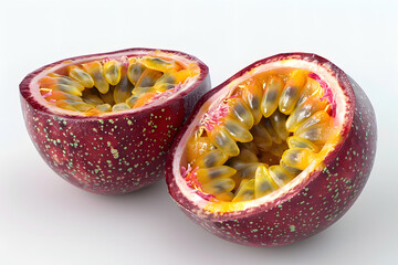Wall Mural - Passion fruit isolated on white