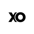 Letter X and O, XO logo design template. Minimal monogram initial based logotype.