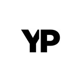 Fototapeta Konie - Letter Y and P, YP logo design template. Minimal monogram initial based logotype.