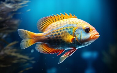 Vivid Cichlid Fish