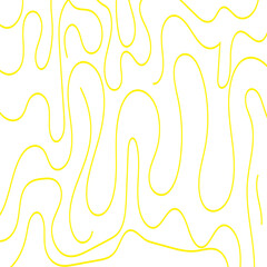 Noodle pasta seamless pattern vector background. Spaghetti curvy doodle pattern, Italian pasta background. Chinese abstract noodle pattern. ramen design yellow food wallpaper.  EPS 10