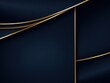 Navy Blue velvet background with golden frame, luxury and elegant template for design. Vector illustration of navy blue