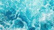Crystal Clear Turquoise Waters with Bubbling Foam