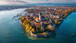 Aerial view of Konstanz city Germany