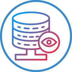 Sticker - Vector Design Database Vision Icon Style