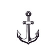 Vintage Retro Black Anchor For Ship Nautical Navy Company Logo Design