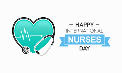 Wall Mural - Nurses Day is an international day observed around the world on 12th May each year, to mark the contributions that nurses make to society. Vector illustration