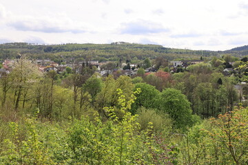 Wall Mural - Blick auf die Stadt Hemer im Sauerland