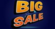 Image of big sale text over hourglass