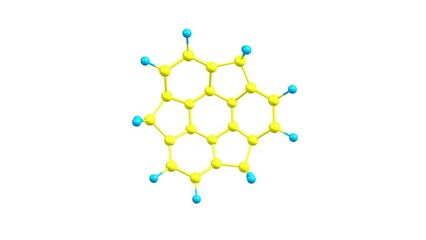 Poster - Sumanene molecule rotating video Full HD