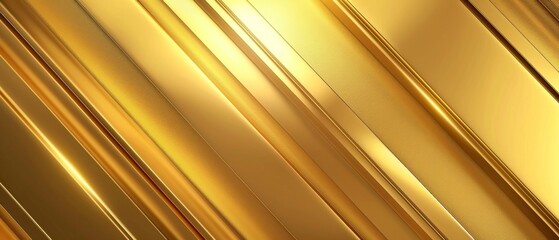 Poster - Abstract texture gold golden background banner panorama long with 3d geometric striped lines gradient shapes for website, business, print design template paper pattern illustration